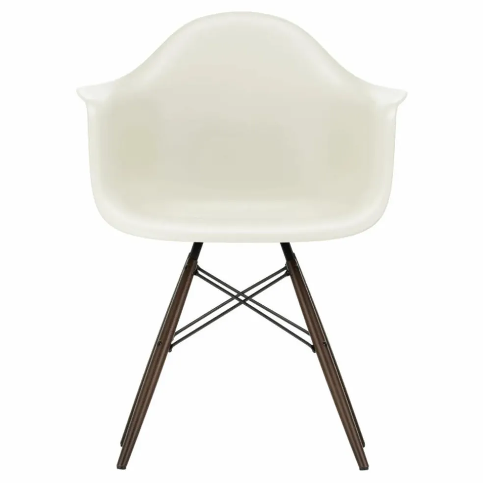 Chaise DAW - piétement érable - Charles & Ray Eames | Gris galet
