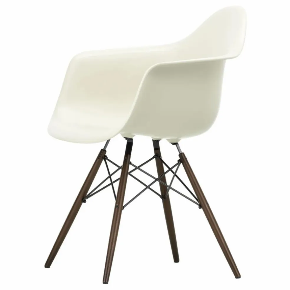 Chaise DAW - piétement érable - Charles & Ray Eames | Gris galet