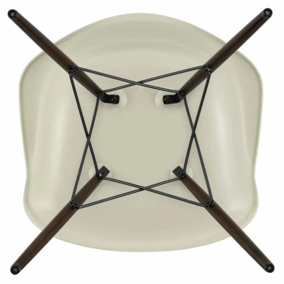 Chaise DAW - piétement érable - Charles & Ray Eames | Gris galet