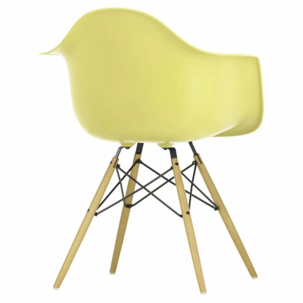 Chaise DAW - piétement érable - Charles & Ray Eames | Jaune citron