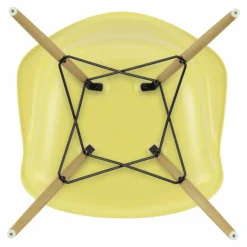 Chaise DAW - piétement érable - Charles & Ray Eames | Jaune citron