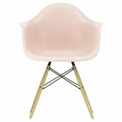 Chaise DAW - piétement érable - Charles & Ray Eames | Rose tendre