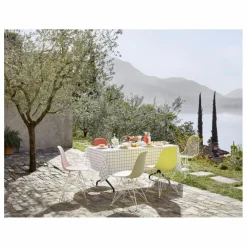 Chaise DSR Plastic - piètement blanc epoxy - Charles & Ray Eames | Jaune citron