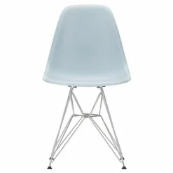 Chaise DSR Plastic - piètement Chromé - Charles & Ray Eames | Gris bleuté