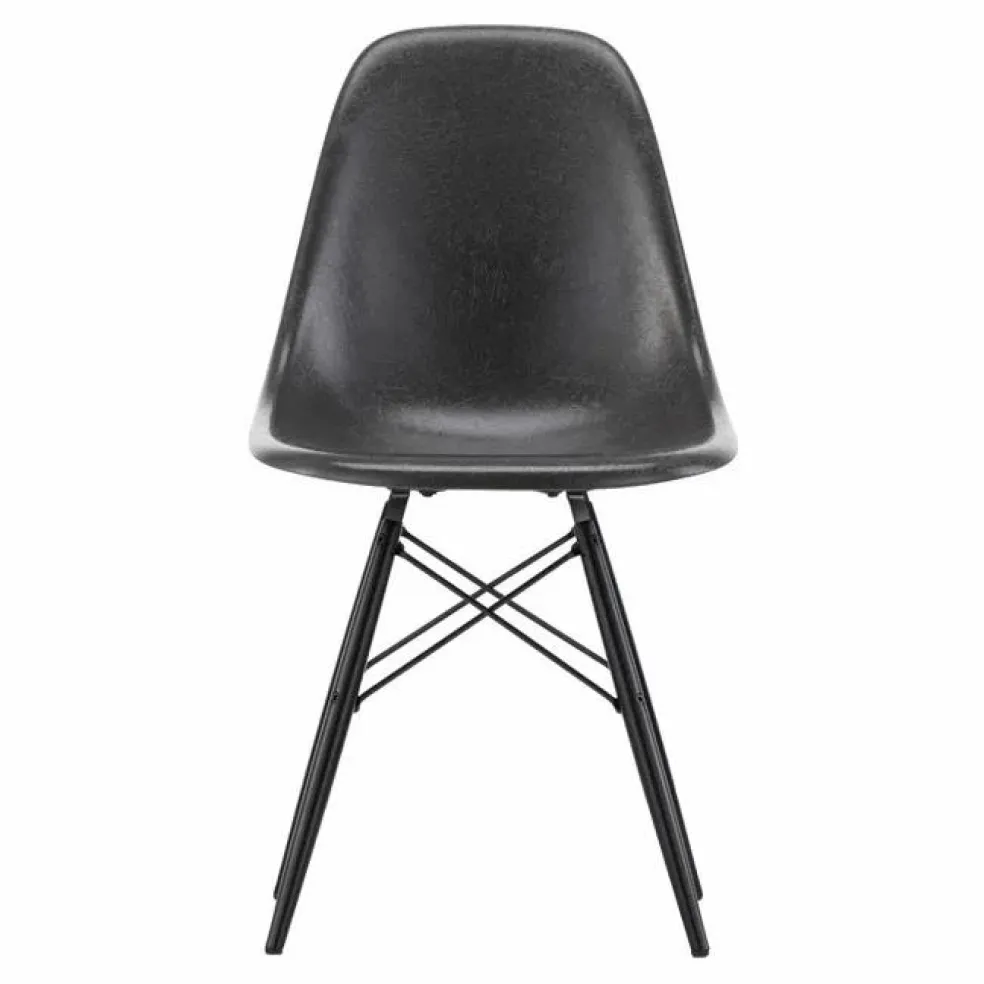 Chaise DSW Fiberglass - piètement en érable - Charles & Ray Eames | Eames Elephant Hide Grey