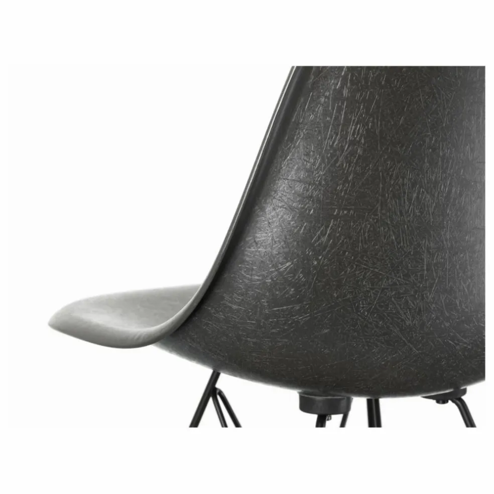 Chaise DSW Fiberglass - piètement en érable - Charles & Ray Eames | Eames Elephant Hide Grey