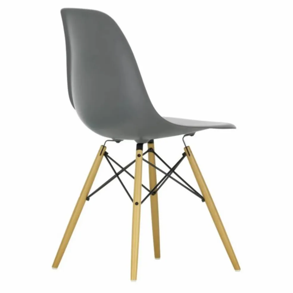 Chaise DSW plastic - piètement érable - Charles & Ray Eames | Granite