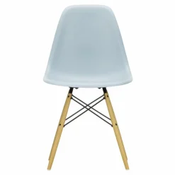 Chaise DSW plastic - piètement érable - Charles & Ray Eames | Gris bleuté