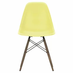 Chaise DSW plastic - piètement érable - Charles & Ray Eames | Jaune citron