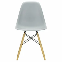 Chaise DSW plastic - piètement érable - Charles & Ray Eames | Gris clair