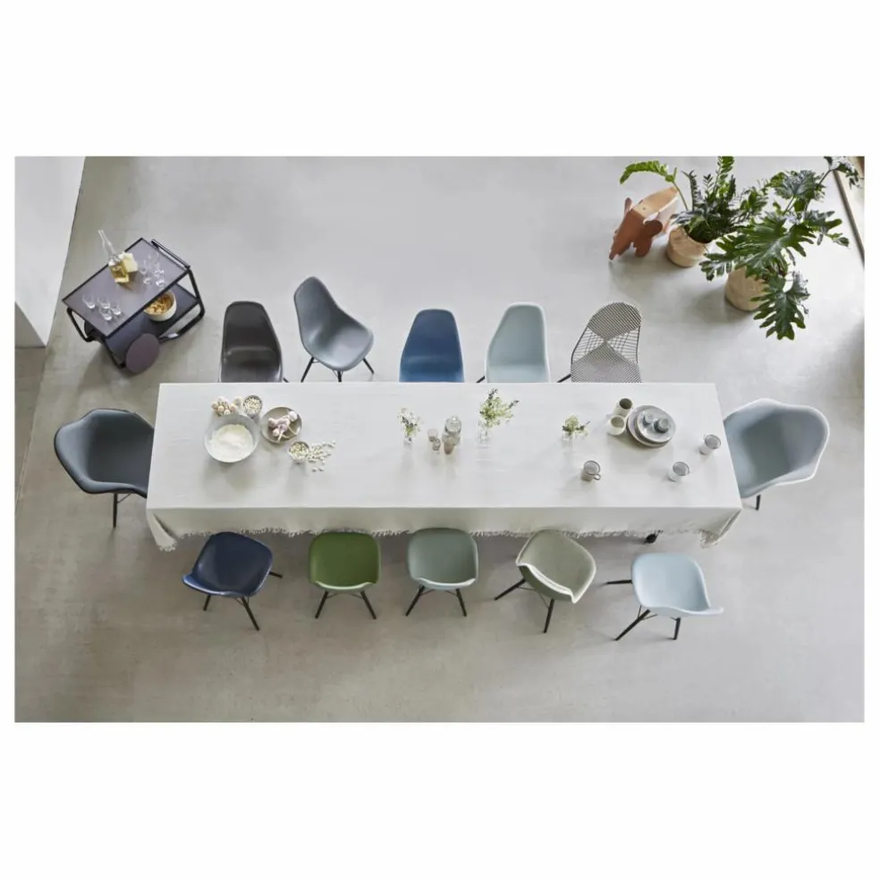 Chaise DSW plastic - piètement érable - Charles & Ray Eames | Gris clair