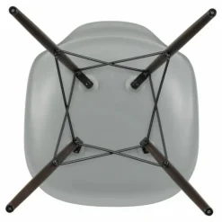 Chaise DSW plastic - piètement érable - Charles & Ray Eames | Gris clair