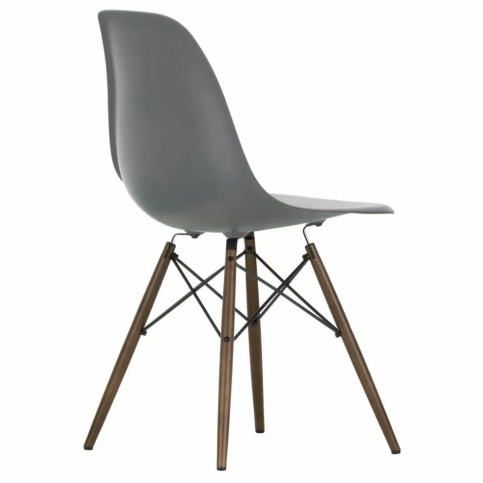 Chaise DSW plastic - piètement érable - Charles & Ray Eames | Granite