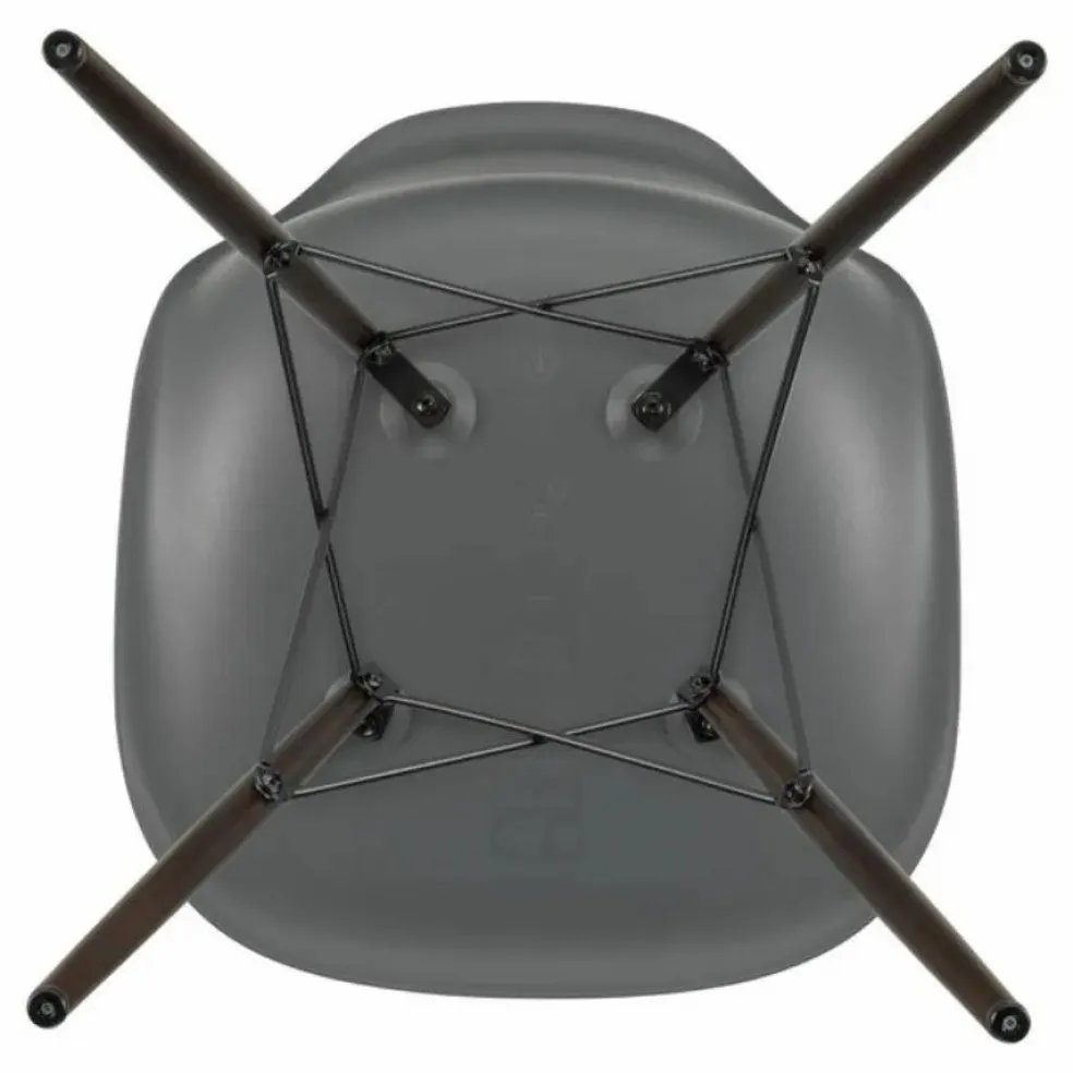 Chaise DSW plastic - piètement érable - Charles & Ray Eames | Granite