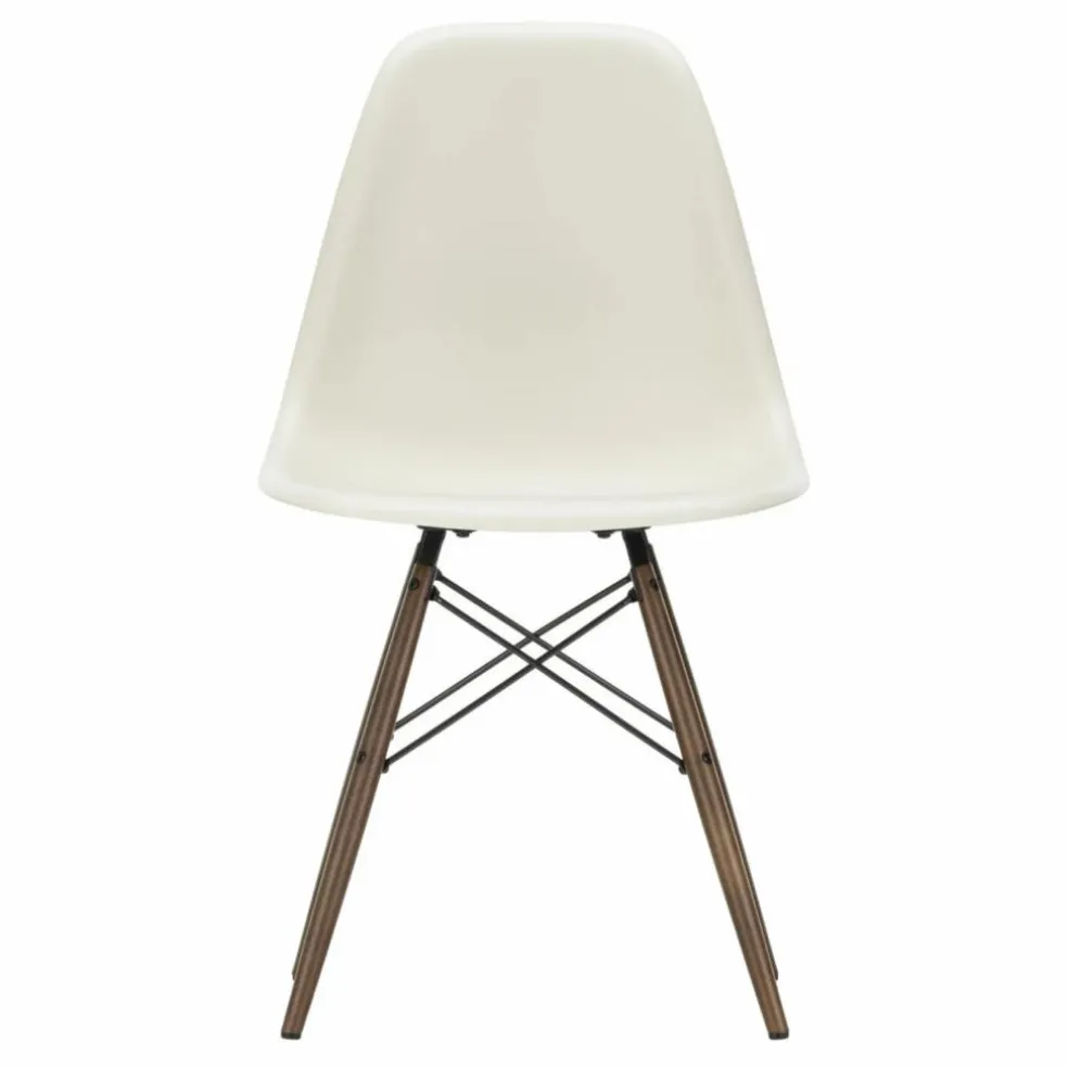Chaise DSW plastic - piètement érable - Charles & Ray Eames | Gris galet
