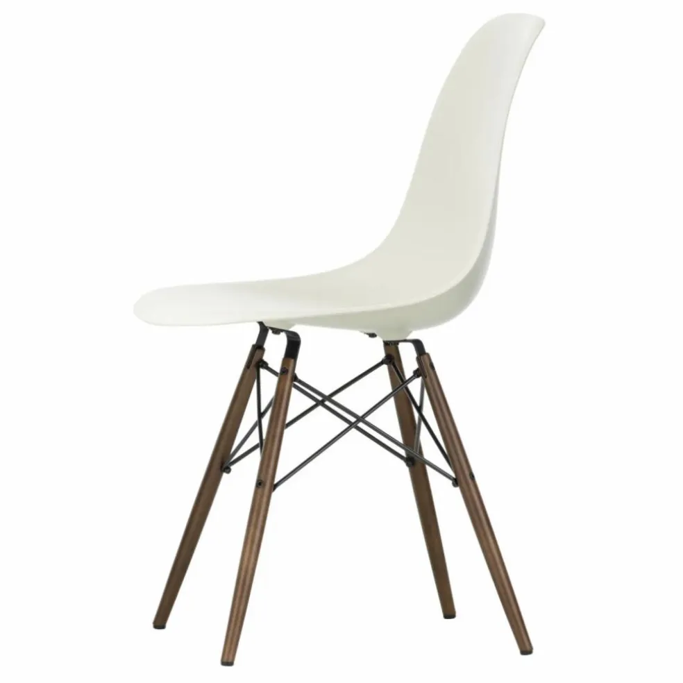 Chaise DSW plastic - piètement érable - Charles & Ray Eames | Gris galet