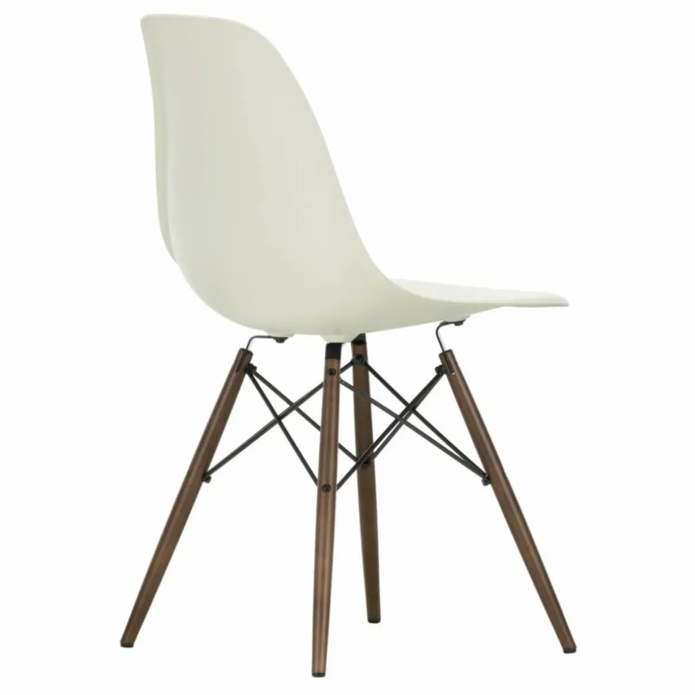 Chaise DSW plastic - piètement érable - Charles & Ray Eames | Gris galet