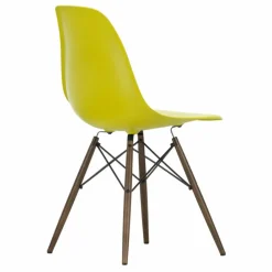 Chaise DSW plastic - piètement érable - Charles & Ray Eames | Jaune moutarde