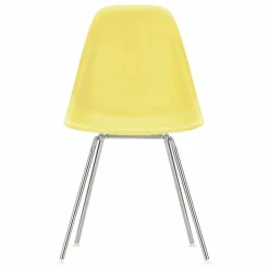 Chaise DSX Plastic - piètement Chromé - Charles & Ray Eames | Jaune citron