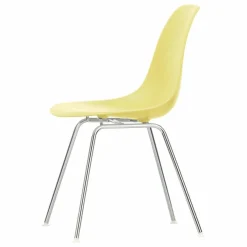Chaise DSX Plastic - piètement Chromé - Charles & Ray Eames | Jaune citron