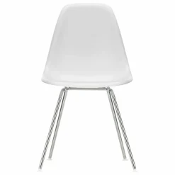 Chaise DSX Plastic - piètement Chromé - Charles & Ray Eames | Blanc