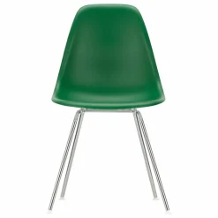 Chaise DSX Plastic - piètement Chromé - Charles & Ray Eames | Vert émeraude