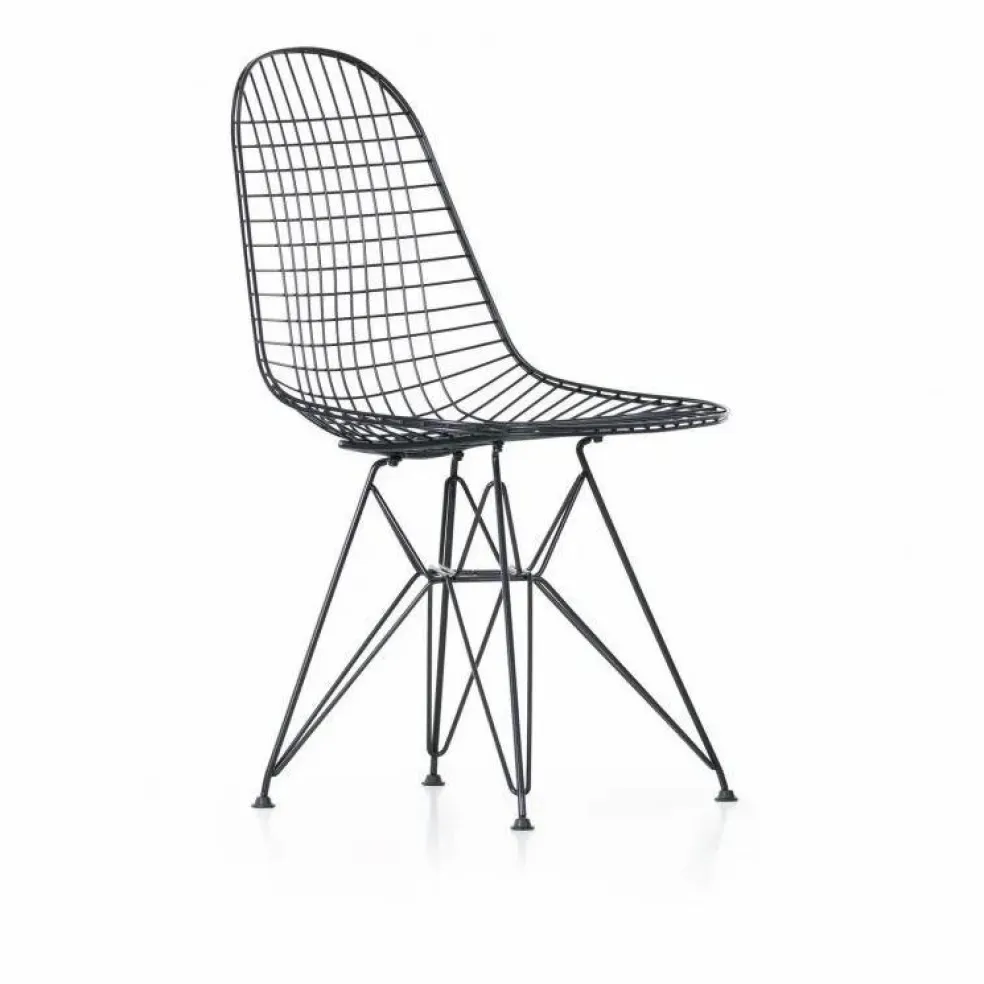 Chaise Eames wire DKR piètement epoxy | Basic Dark
