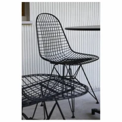 Chaise Eames wire DKR piètement epoxy | Basic Dark
