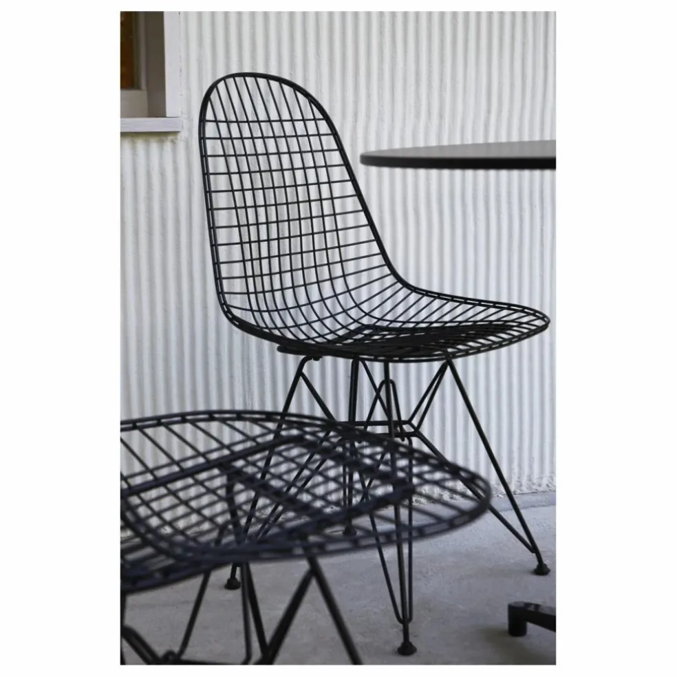 Chaise Eames wire DKR piètement epoxy | Basic Dark