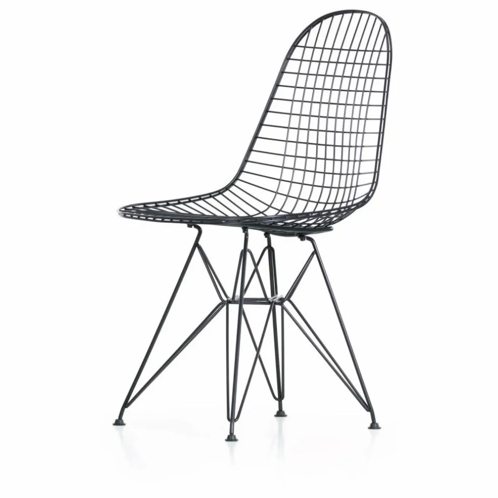 Chaise Eames wire DKR piètement epoxy | Basic Dark