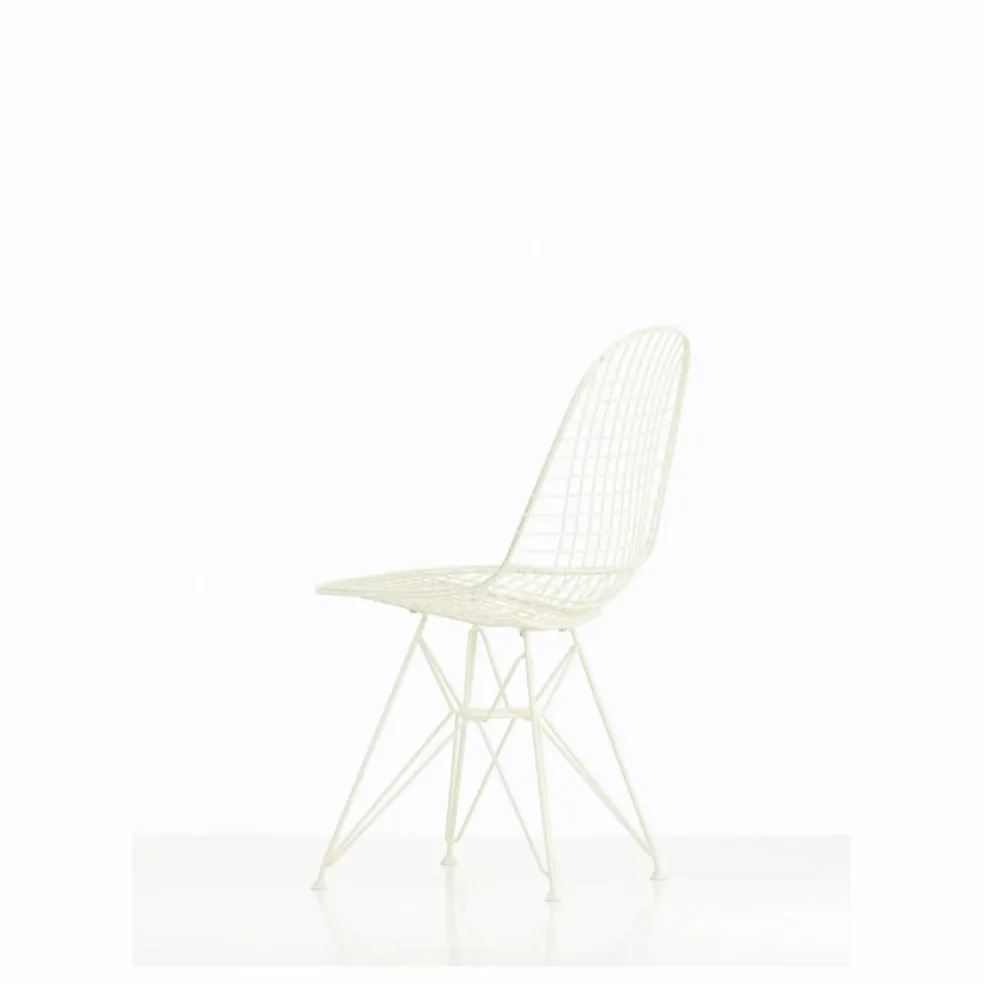 Chaise Eames wire DKR piétement époxy | Blanc
