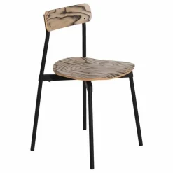 Chaise en bois de hêtre Fromme | Noir