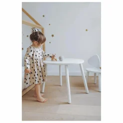 Chaise en chêne Souris | Blanc