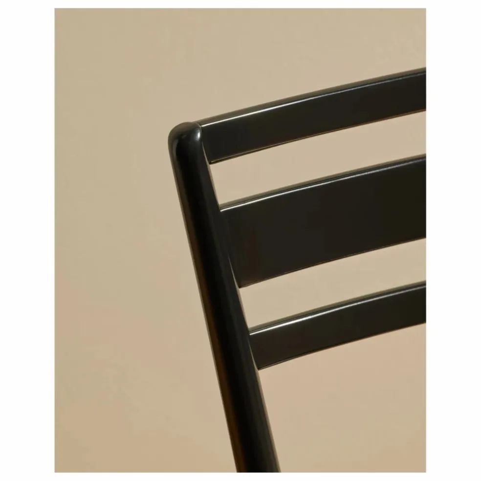 Chaise en frêne laqué Astra | Noir
