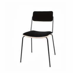 Chaise en velours Double-Jeu | Rose poudré