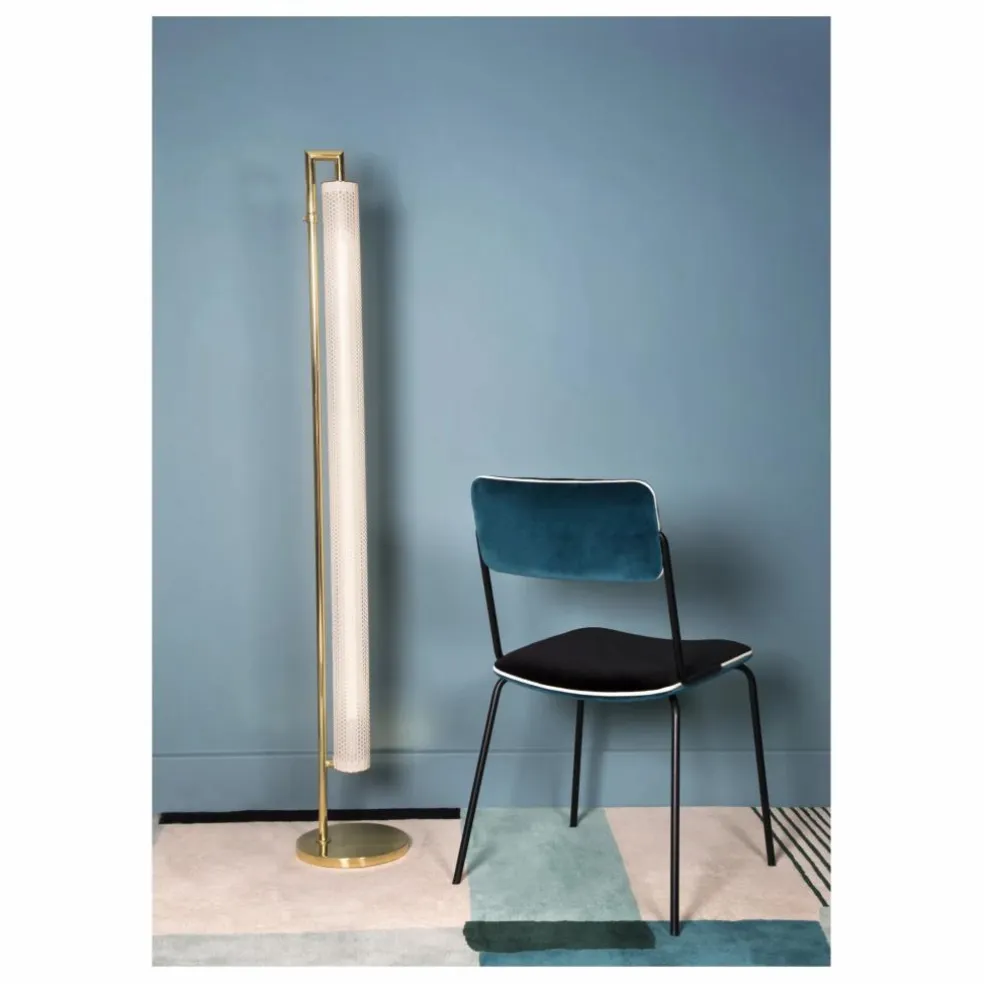 Chaise en velours Double-Jeu | Bleu Sarah