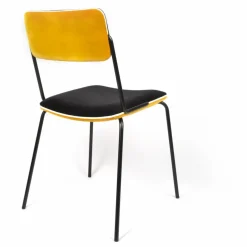 Chaise en velours Double-Jeu | Ocre