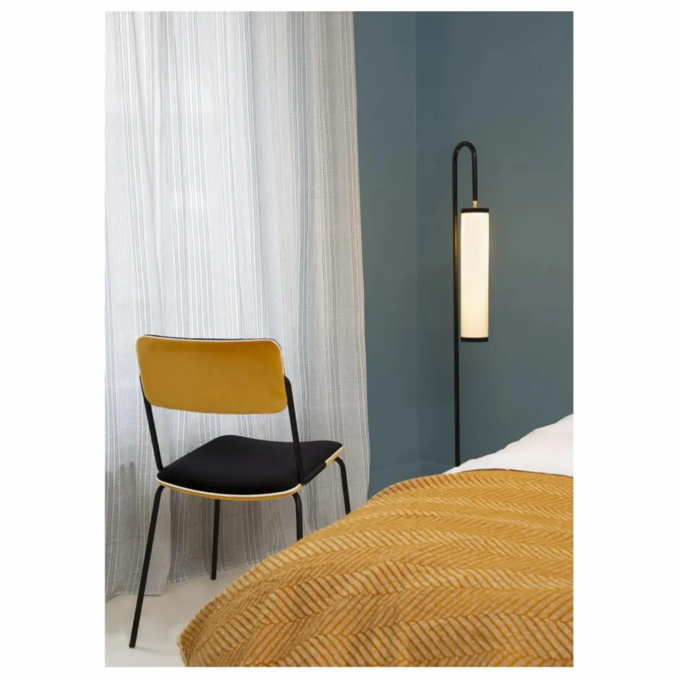 Chaise en velours Double-Jeu | Ocre