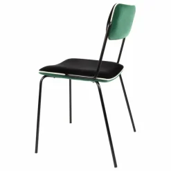 Chaise en velours Double-Jeu | Vert
