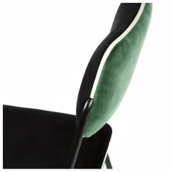 Chaise en velours Double-Jeu | Vert