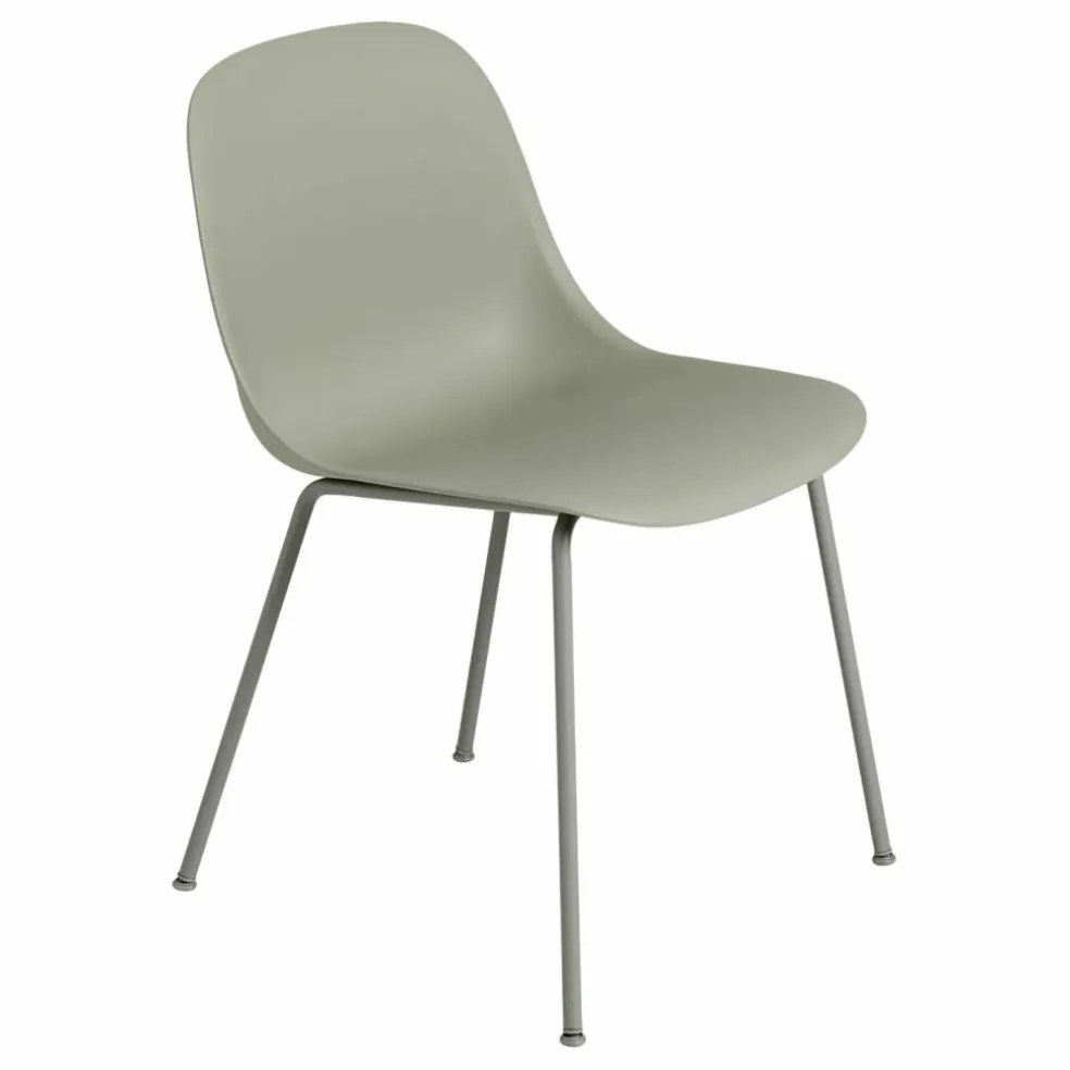 Chaise Fiber en plastique recyclé | Vert céladon