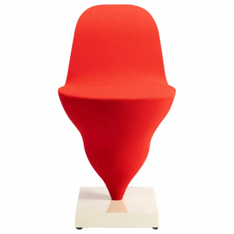 Chaise Gelato piètement crème - Jean-Baptiste Fastrez | Rouge