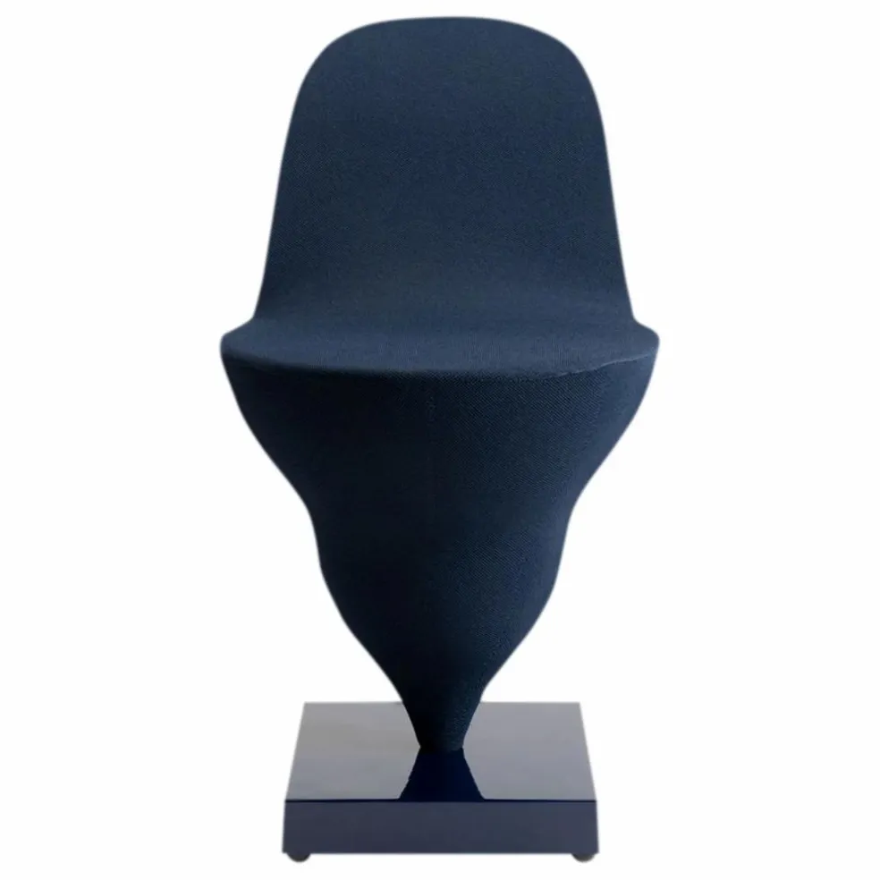 Chaise Gelato piètement marine - Jean-Baptiste Fastrez | Bleu nuit