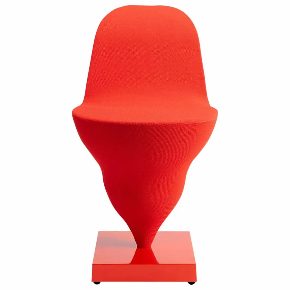 Chaise Gelato piètement rouge - Jean-Baptiste Fastrez | Rouge
