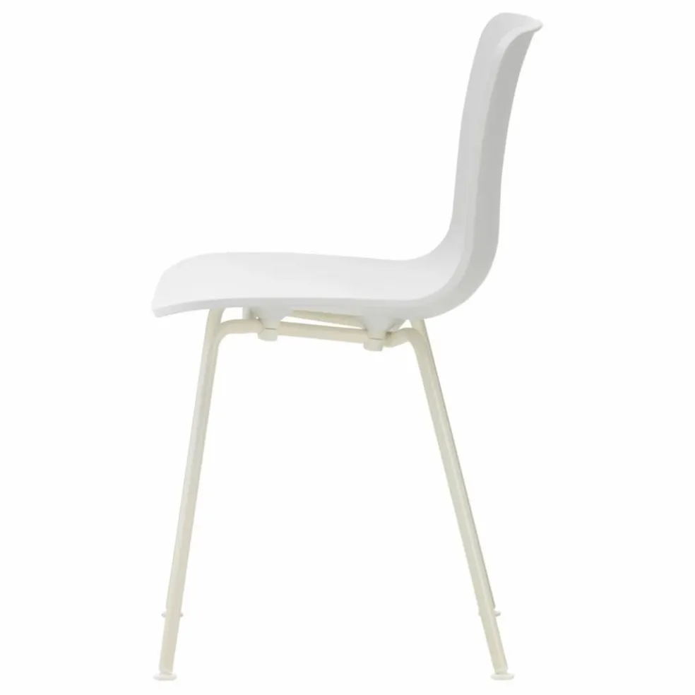 Chaise Hal RE tube - Jasper Morrison | Blanc coton