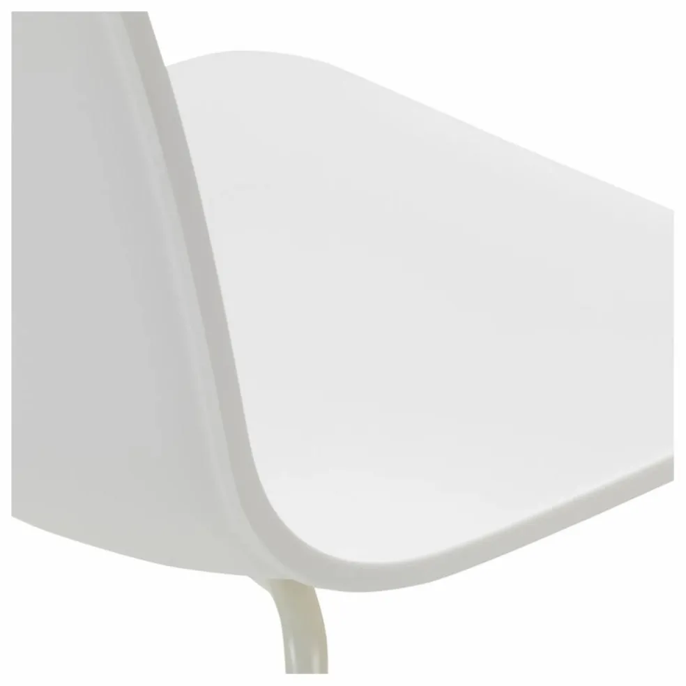 Chaise Hal RE tube - Jasper Morrison | Blanc coton