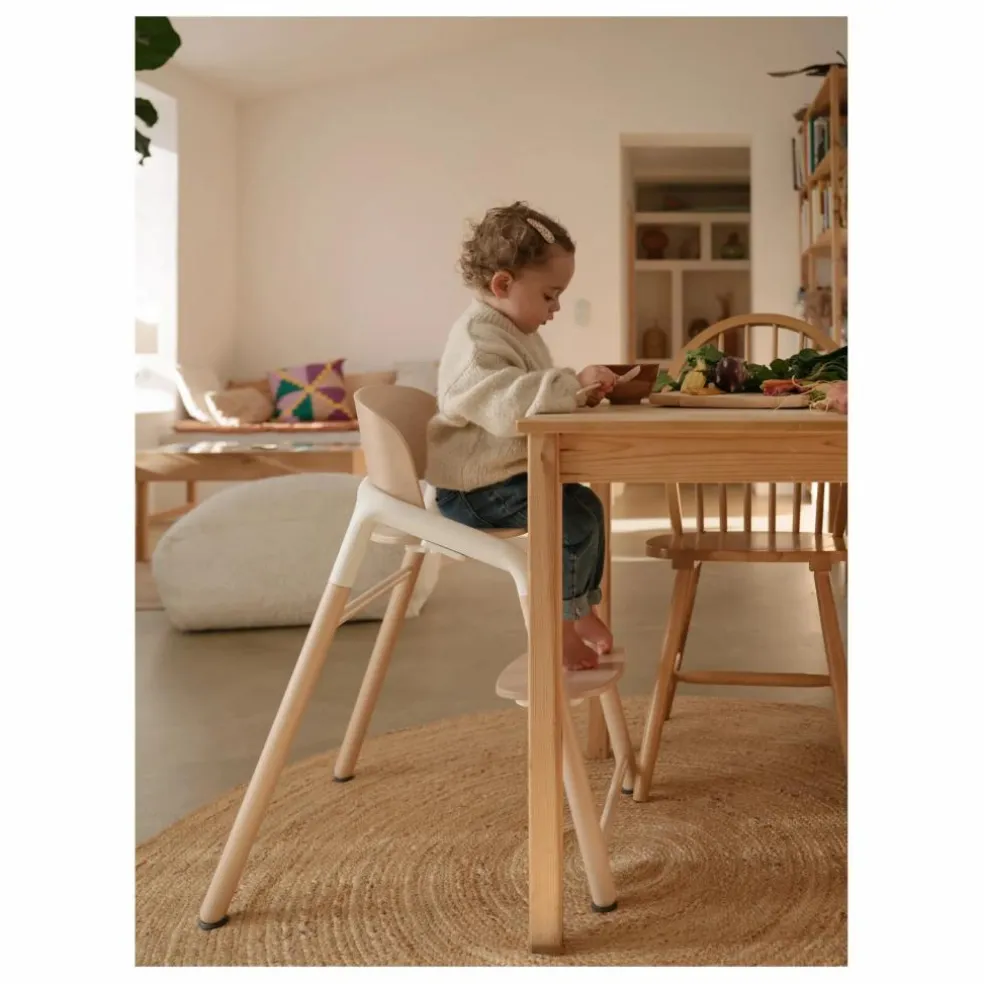 Chaise haute Bugaboo Giraffe | Bois clair