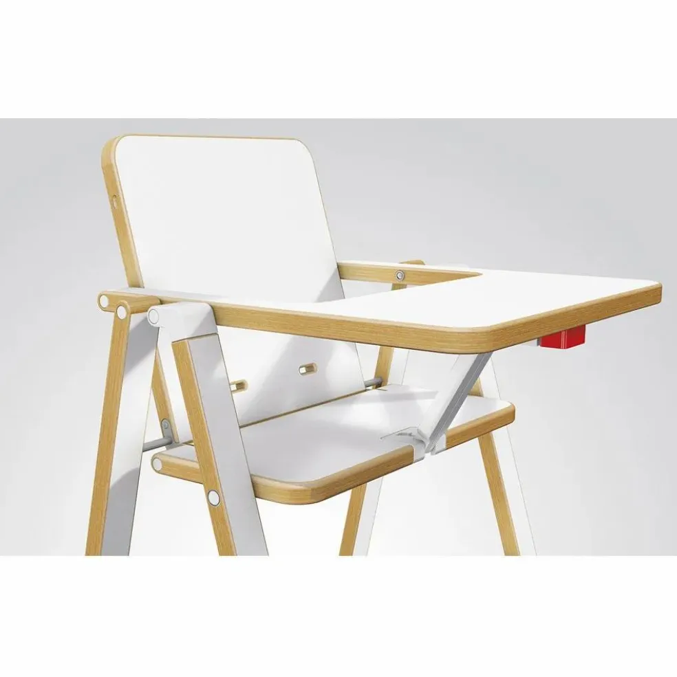 Chaise haute Supaflat | Blanc