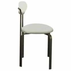Chaise Lise, assise en bouclette | Crème