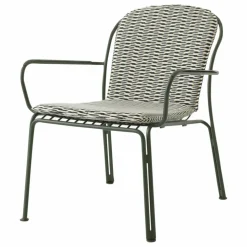 Chaise lounge avec accoudoirs Thorvald SC101, Space Copenhagen | Vert foncé